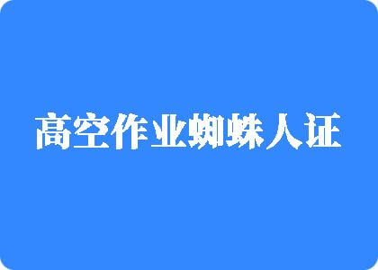 插逼逼免费视频高空作业蜘蛛人证